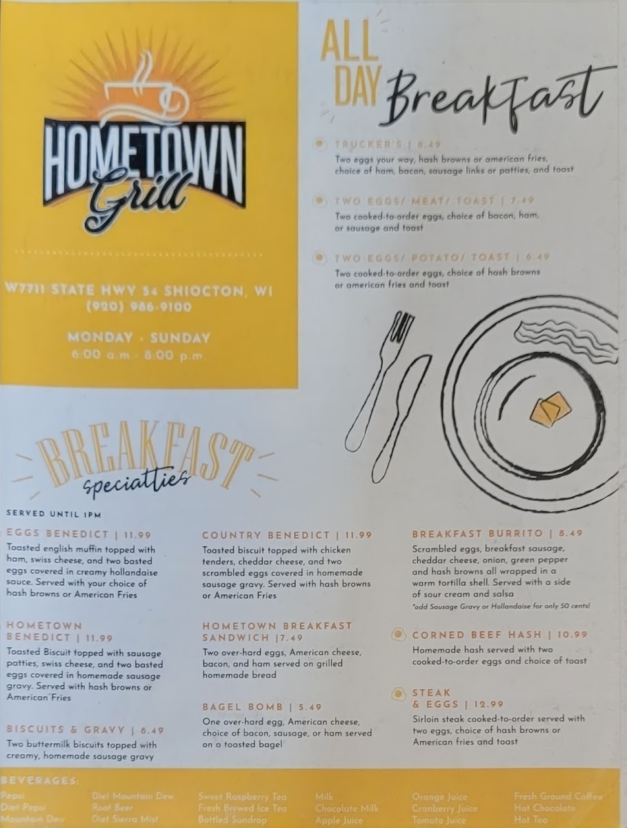 Hometown Grill Menu - Image 2